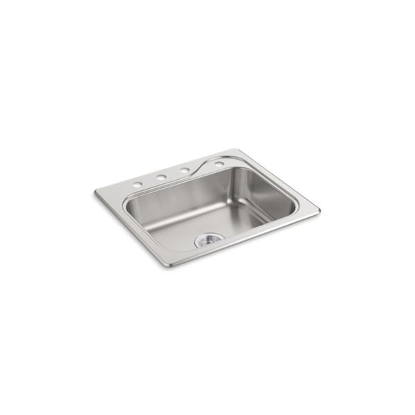 Southhaven Top-Mount Single-Bowl Kitchen Sink, 25" X 22" X 6-1/2"